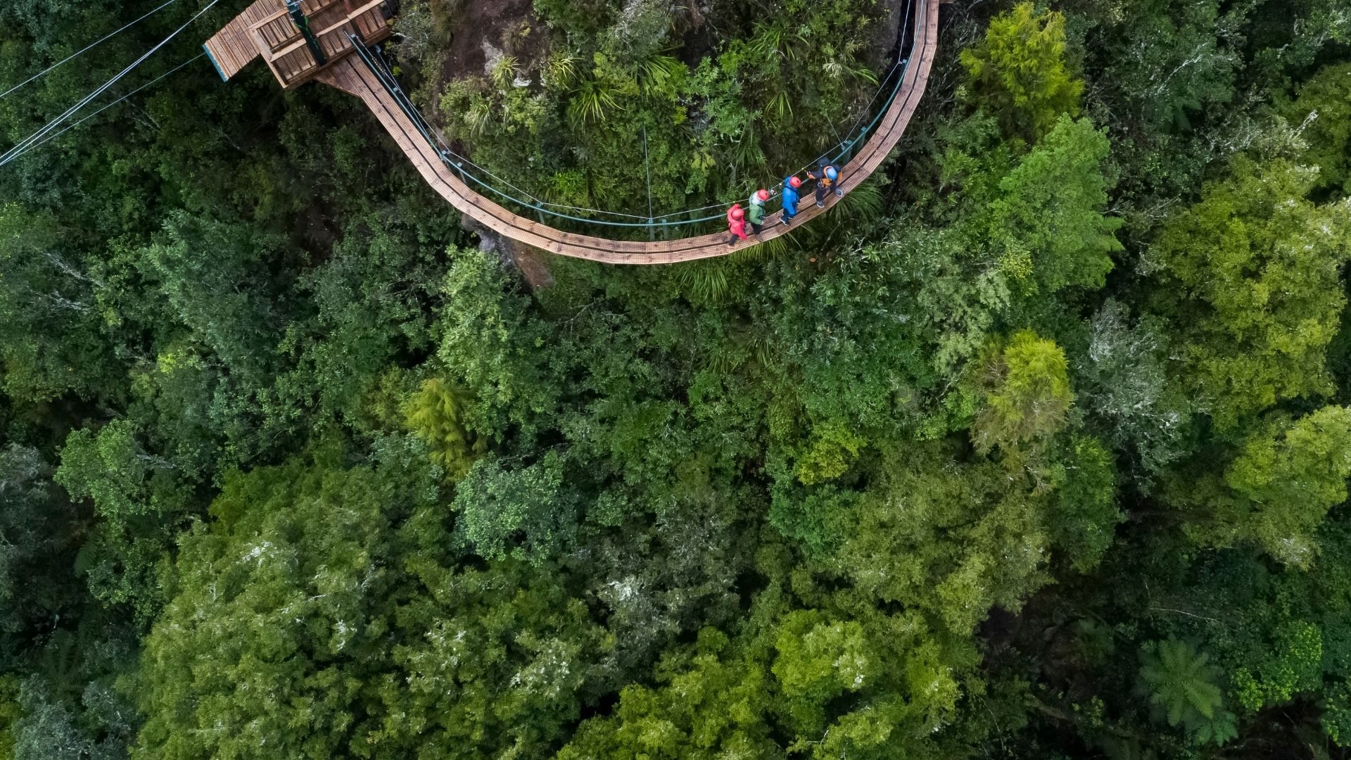 Cliff walk at Rotorua Canopy Tours